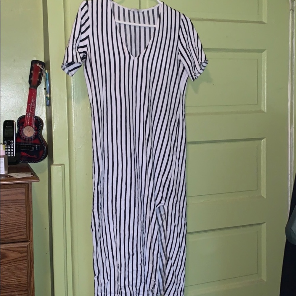 Stripped mini dress